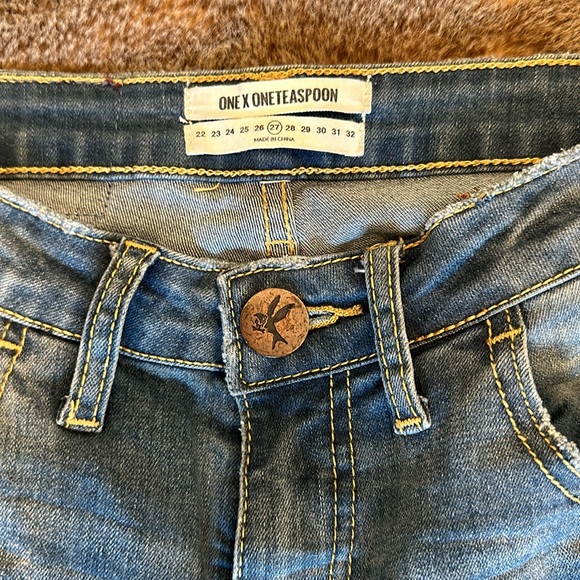 One Teaspoon Freebird II Destroyed Jeans Size 27 - Picture 2 of 7